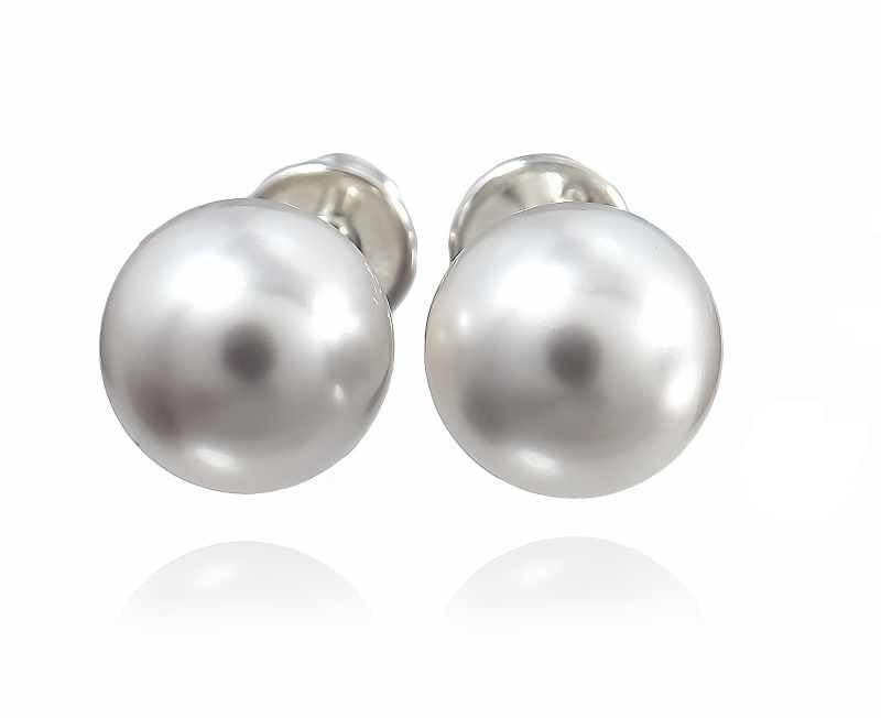 Boucles d'oreilles argent 925 perles ARANDE parfaites pour vos soirées