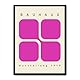 Cuadro bauhaus pink forms