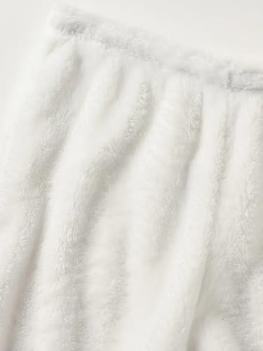 Mens Big and Tall Fleece Pajamas Set Pullover Pants Fluffy Plush Warm Loungewear Crewneck Sleepwear XL-9XL 7