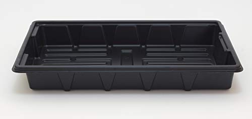 Germinator 6 6 Pack Premium Quality Seedling Trays, Microgreens Growing Trays, No Drain Holes, Heavy Duty, Durable Plastic, 1.5mm Thick, Plants Drip Tray, Best for Sprouting Vegetables and Wheatgrass