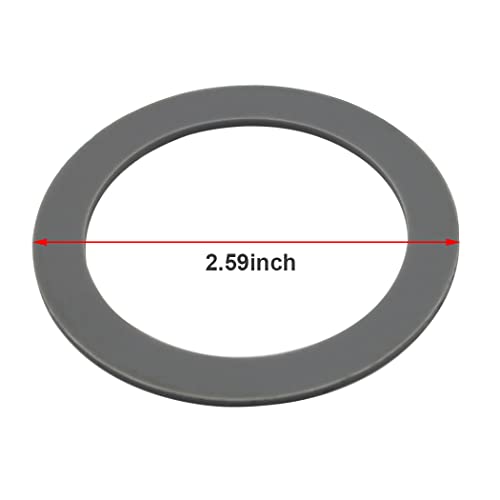 Anbige Replacement parts 5-Cup Square Top Plastic Jar Assembly With 6 Point Fusion Blade, Gasket, Base, Lid. Compatible with Oster Blenders