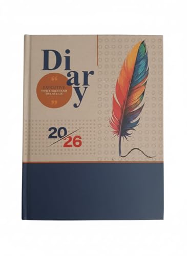 Image of TULMAN 2026 Diary Pack of 4 Hardcover Design Everyday Notebooks (23 x18 cm) with 4 Unique Looks, Best for Study Planner, Personal Journal, Business Planning & Stationery Lovers