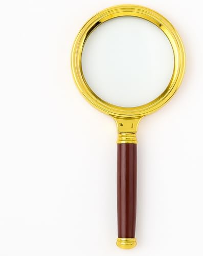 Lupa de Mão Luxo com Lente de Aumento 10x Zoom, 70mm, Ideal para ...