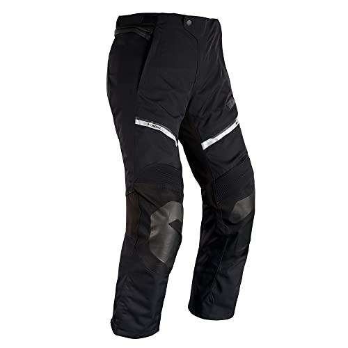 Oxford Mondial 2.0 Dry2Dry Pantalón Laminado para Motocicleta, Tech Black, Large para Hombre