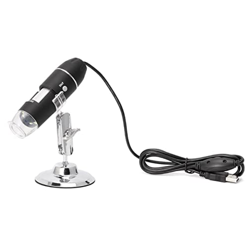 Microscope 1600X USB Digital Microscope Camera 8LED with Metal Stand