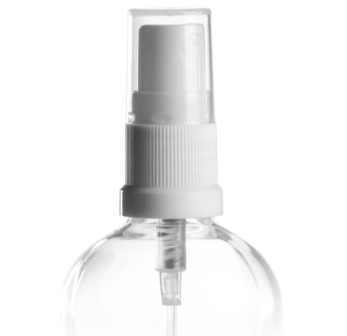 Preisvergleich Produktbild 5 x Pumpzerstäuber - weiss - DIN 18 - inkl. transparenter Schutzkappe - für Flaschen mit 18mm Gewinde *** Spraykopf, Sprühkopf, Pumpspray, Pumpsprüher, Sprühaufsatz, Sprühverschluss, Pumpaufsatz, Pumpverschluss ***