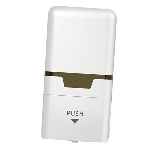 Pssopp Dispensador de Comercial Dispensador de Comercial de 800 Ml, de Líquido Manual Montado en la Pared para Restaurante Hotel Baño Nan (White)