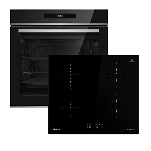 Autarkes Herdset: 60cm Einbaubackofen EB8017ED + 59cm Induktionskochfeld IH5900RL / Katalyse/Pizzafunktion/Grill/Umluft…