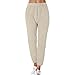 JLGY Pantalon de loisirs pour femme - En polaire chaude - Avec doublure en polaire - Pour le sport, la maison, le yoga, le fitness, le sport, jaune, L