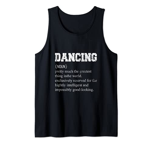 Danza Definición Divertido Bailarín Danza Amante Gráfico Camiseta sin Mangas