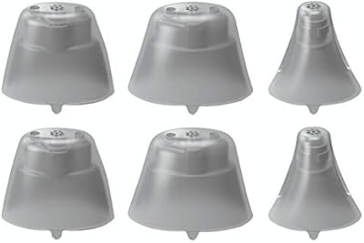 FCS Click Sleeve for Siemens Signia, A&M, audibene, Audio Service, HearUSA, REXTON, TruHearing RIC and Instant Fit Click CIC/ITC Hearing Instrument (Size Large,Medium,Extra Small/ 2 Pc. Each) Vented