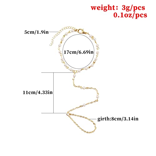 Bracelet en argent pour femme avec bague collier de perles assortis - 3