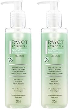 Kit Sabonetes liquidos limpeza facial pele acnederm 220ml.