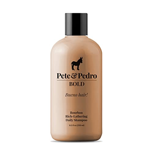 Pete & Pedro Bold - Bourbon Scented Daily Shampoo | Bourbon-Scented Uber-Rich Daily Shampoo For Men And All Hair Types | As Seen On Shark Tank, 8.5 Oz. #TOP6