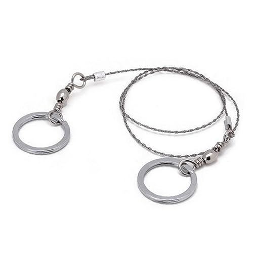 Totority Emergency Wire Saw Compact and 53cm Stainless Steel for Camping Hiking and Survival