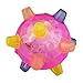 lefeindgdi Hundespielzeug-Ball, springender Aktivierungsball für Hunde, blinkender Ball, automatisches Springen, Gummiball, LED-Licht, blinkend, Hundespielzeug, Ball, zufällige Farbe