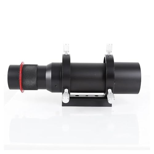 Telescopio guía de 50 mm con soporte para evitar imágenes borrosas en astronomía