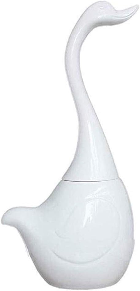 Brosse de toilette cygne blanc pour sublimer la décoration de votre salle de bains moderne