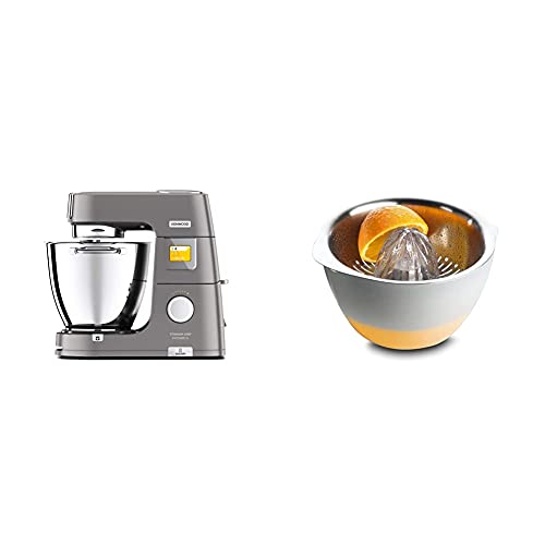 Kenwood Titanium Chef Patissier XL KWL90.034SI – Küchenmaschine mit integrierter Waage, 1400 Watt, inkl. 4-teiligem…