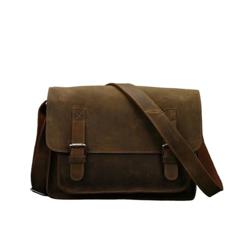 Sac messager homme en cuir véritable, l'authenticité brute