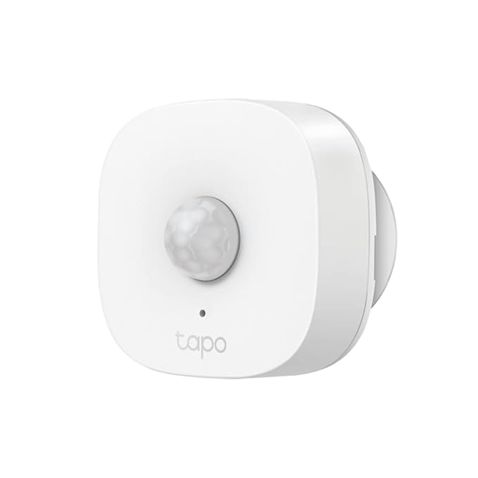 TP-Link Tapo T100 120° PIR Smart Motion Sensor with Motion-Activated Light, Energy Saving, Battery-Powered, Real-Time Notifications, Device Sharing