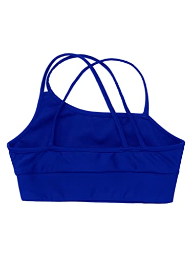 easyforever Kids Girls Athletic Sport Bra Strappy Back Vest Crop Top Tanks for Gym Workout Dance Gymnastics4
