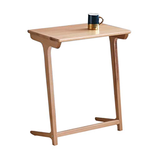 Mesa Auxiliar Mesa Auxiliar For Computadora Portátil con Sofá En Forma De C, Deslice Debajo De La Mesa del Sofá Cama con Haya Maciza, For El Dormitorio De La Sala De Estar Montaje Sencillo