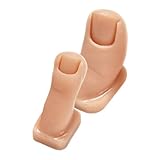 Beaupretty 2Pcs Silicone Practice Toes for Nail Art Training Flexible Mannequin Model for DIY Acrylic Nails and Versatile Fake Fingers for Enhanced Nail Skills