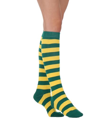 Image of Women's Knee High Athletic Socks Casual Stripes Tube Socks Outdoor Sport Socks