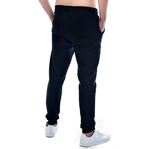 Calça de Moletom Masculina Skinny (Preta, GG)