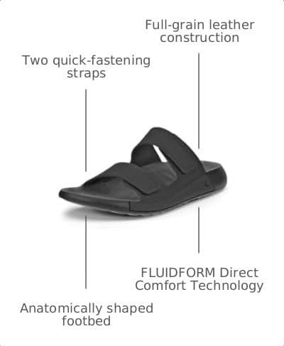 Image of ECCO Cozmo Two Band Slide Sandal