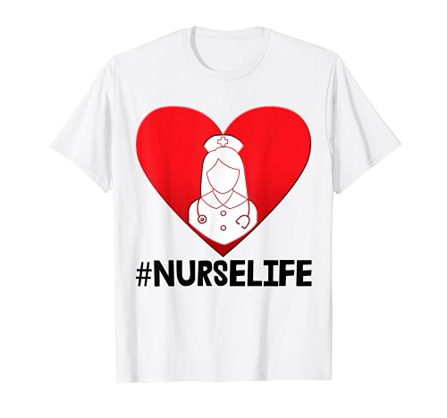 Nurse Life Tee Shirts Linda enfermera Doctor Tees Estudiante de Enfermería Camiseta