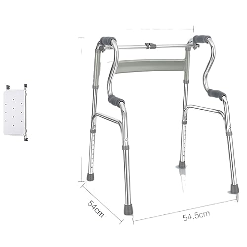 高齢者用歩行補助具、高齢者リハビリテーション補助具、移動が不便な松葉杖、骨折アーチファクト歩行器、座ることができます。 (オールアルミ合金歩行器+ビデボード)