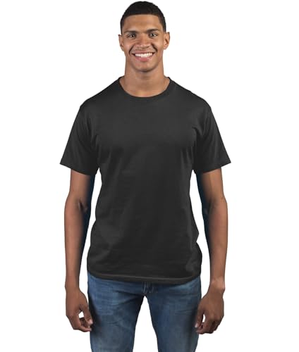 Dri-Tek Mens Big & Tall Short Sleeve Moisture Wicking Athletic T-Shirt, LT, Black