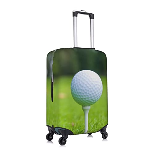 Golf Ball Focus Travel Luggage Cover Fits 18-32 Inch Luggage, Elastic Suitcase Cover Protector with Concealed Zipper for Wheeled Suitcase Tsa Approved3
