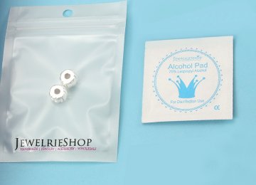 JewelrieShop Clip Spacer Charm for Bracelet Clip Lock Stopper Bead Spacer European Openable Beads 2pcs