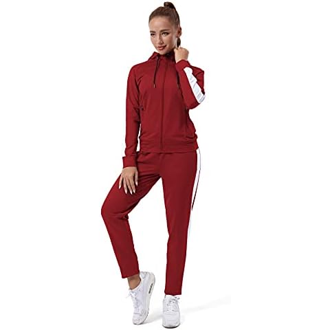 TEZO Women's Full Zip Tracksuit Cover