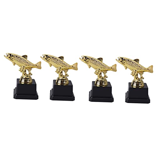 BESPORTBLE 4 Pçs Enfeites Jogo Peixe Decoração Troféu Celebrações Vencedor Lugar Modelos Recompensad