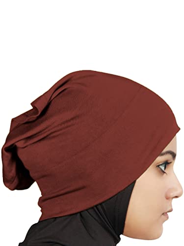 MyBatua Women's 2-Piece Al-Amira Hijab with Under Scarf/Cap/Bonnet in Soft Viscose Jersey, Ready to Wear HJ-129