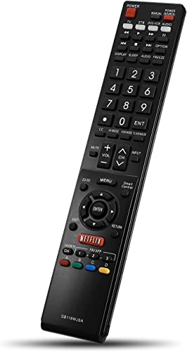 Télécommande GB118WJSA compatible Sharp AQUOS TV touches haute réactivité