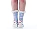 Women's Faux Fur Fuzzy Winter Animal Socks with Grippers