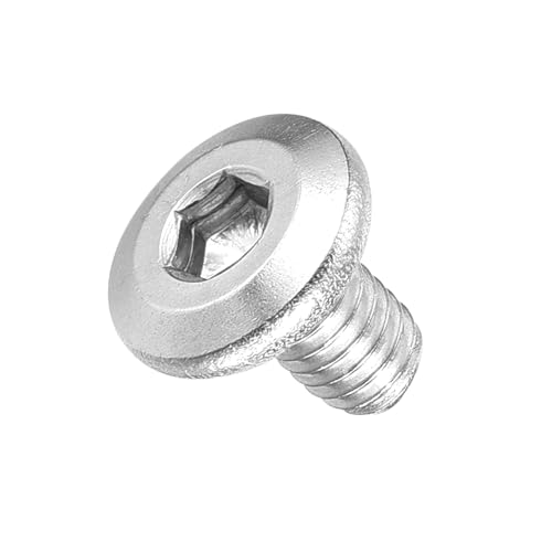 Image of METALLIXITY Flat Head Hex Socket Cap Screws Bolts(M4-0.7x6) 100Pcs, 304 Stainless Steel Hex Socket Furniture Bolts Screws - for Furniture Woodworking Project, Silver Tone