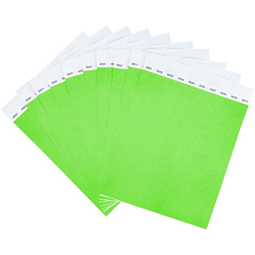 DGBDPACK 100 Pcs Wristbands, 1-100 Consecutive Numbers Waterproof Tearproof Wrist