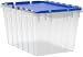 Akro-Mils 66486 CLDBL 12-Gallon Plastic Storage KeepBox with Attached Lid, 21-1/2-Inch by 15-Inch by 12-1/2-Inch, Semi Clear
