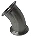 Elbow, 45 deg., T304 SS, Clamp