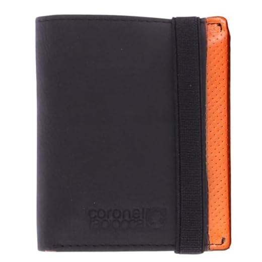 Coronel Tapiocca Cartera Aladino negra Hombre Adolescente con Compartimentos Billetes, Bolsillo y Ranuras Tarjetas