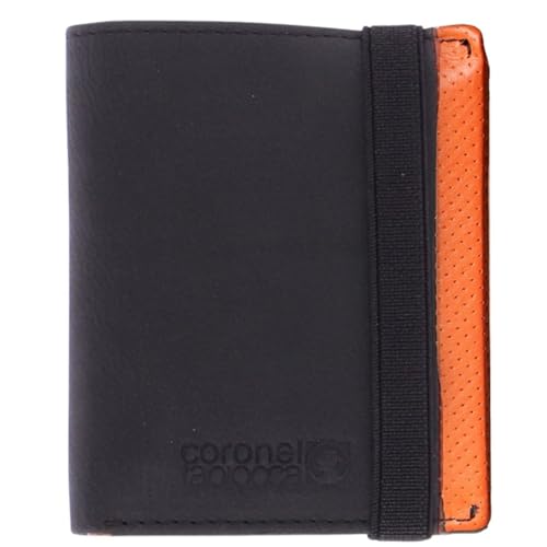 Coronel Tapioca - Carteras para Hombre con Monedero - Tarjetero Casual de Gran Capacidad, Negro