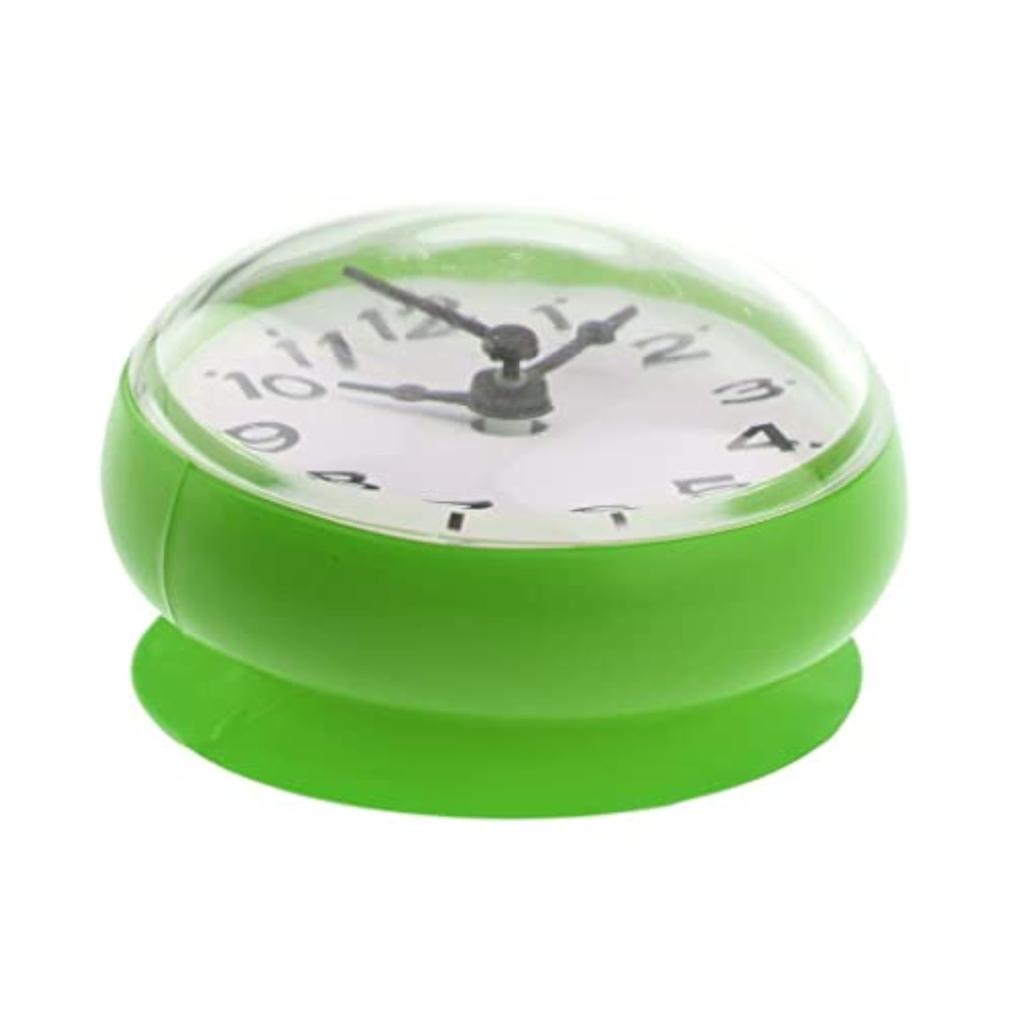 Silicone Waterproof Suction Cup Clock, Green