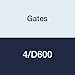 Gates 4/D600 Hi-Power II Powerband V-Belt with V-80 Matching Program, D Section, 5" Overall Width, 3/4" Height, 603" Belt Outside Circumference