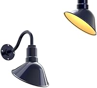 Vista 17 de Steel Lighting Co. Luz de Letrero de Tienda Venice para Pared de Acento de Restaurante Exterior Cúpula de 9 pulgadas Brazo Recto de 6 pulgadas